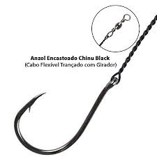 ANZOL CHINU 4 BLACK ENCASTOADO / GODOY