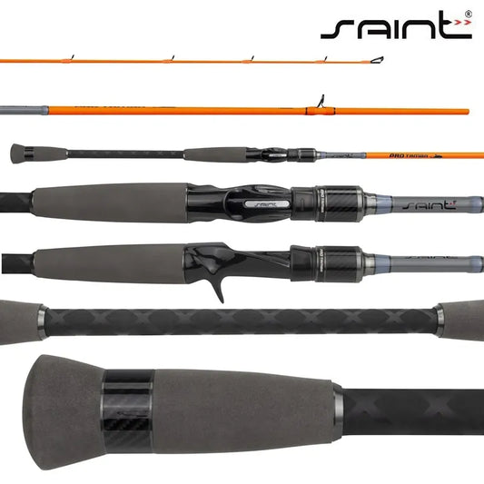 VARA PRO TAMBA 25-50LB 7`0 (2,40M) 2 PARTES ORANGE / SAINT