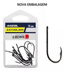 ANZOL BAITHOLDER BLACK N4/0 C/10UN / CROWN