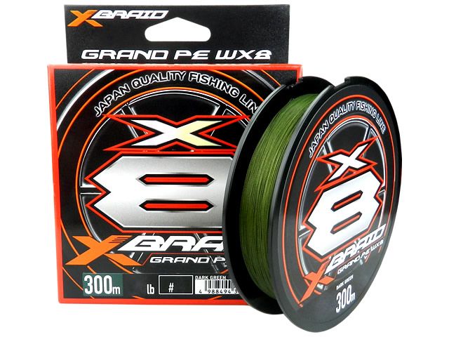 LINHA MULTI X-BRAID GRAND PE WX8 X8 25LB 0.21MM 300M/ X BRAID