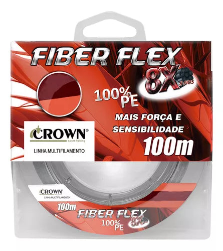 LINHA MULT FIBER FLEX 8X 120LB 0.60MM - 100M / CRONW