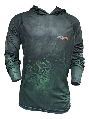 CAMISA HOODIE NEW ACTION T/M VERDE/PRETO / MONSTER 3X