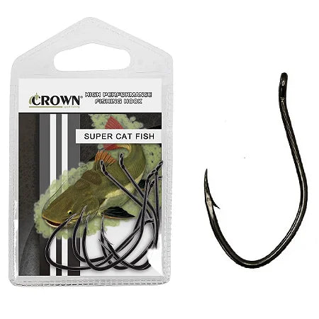 ANZOL SUPER CAT FISH BLACK N1/0 C/5UN / CROWN