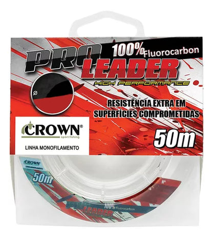 LEADER FLUOR PRO 0.40MM 25LB 50MT / CROWN