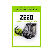 ANZOL ZEEO CHINU SURE SEM FARPA N8 BLACK C/10PC / MARURI