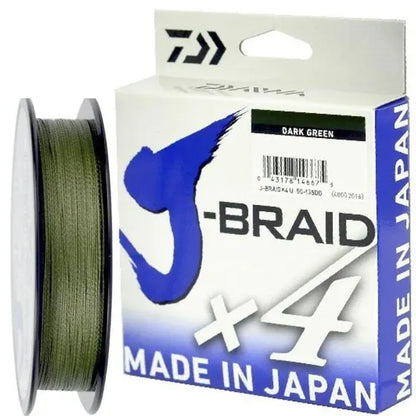 LINHA J-BRAID X4U MULTI DARK GREEN 50LB 0.33MM 135M/ DAIWA