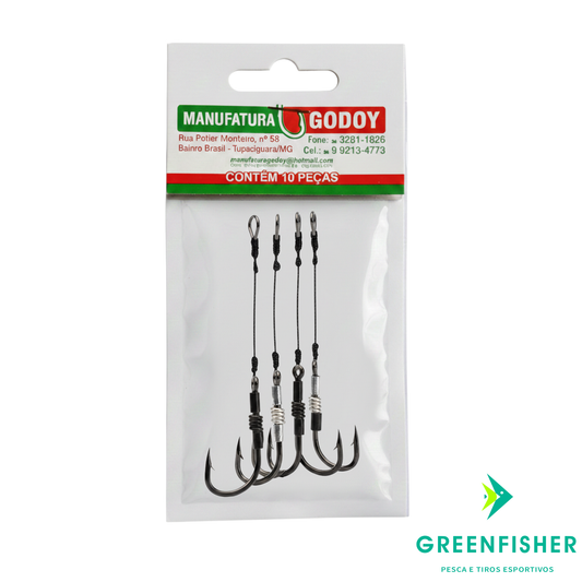 ANZOL CHINU BLACK ENCASTOADO / GODOY