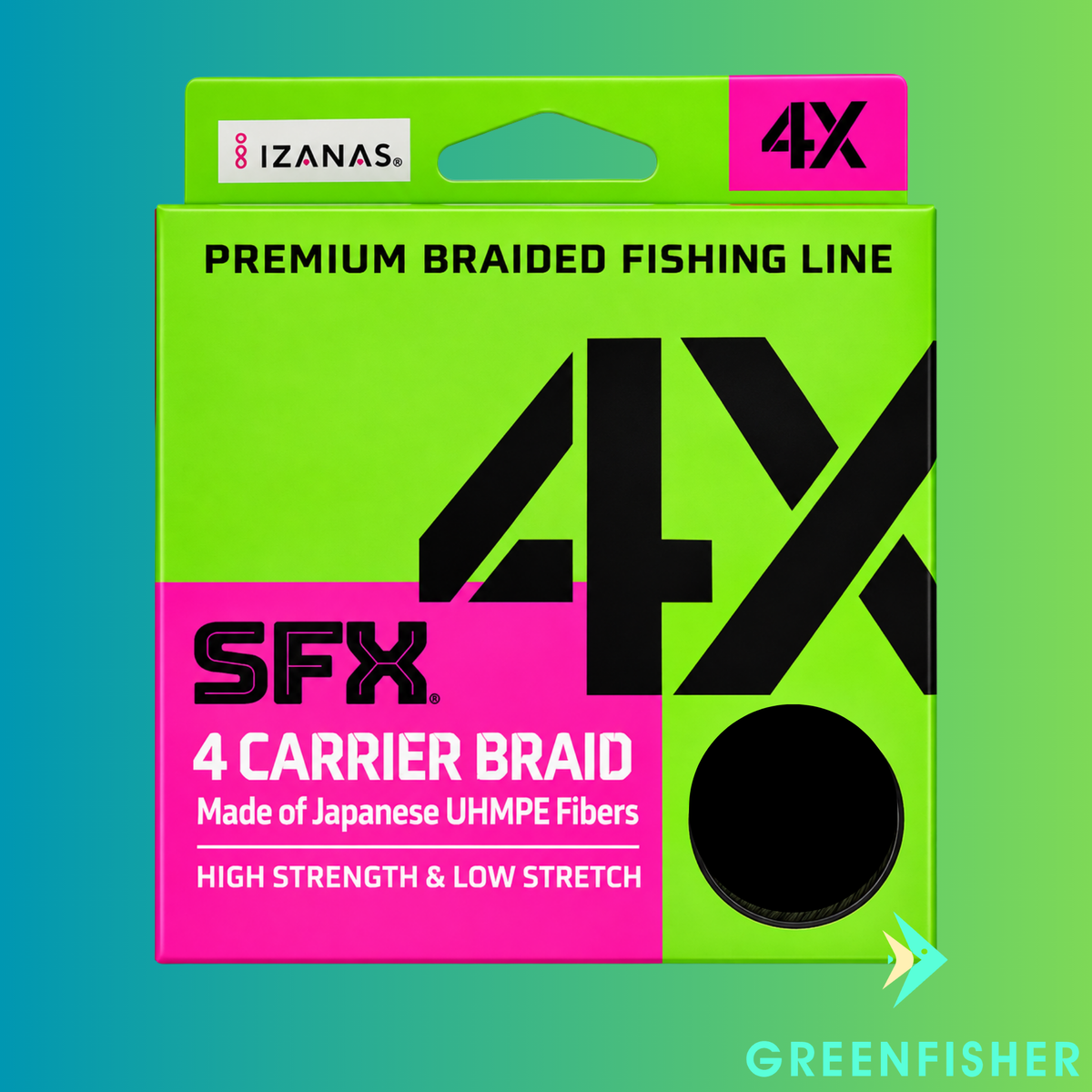LINHA MULTIFILAMENTO SFX 4X GREEN - 270M  / RAPALA