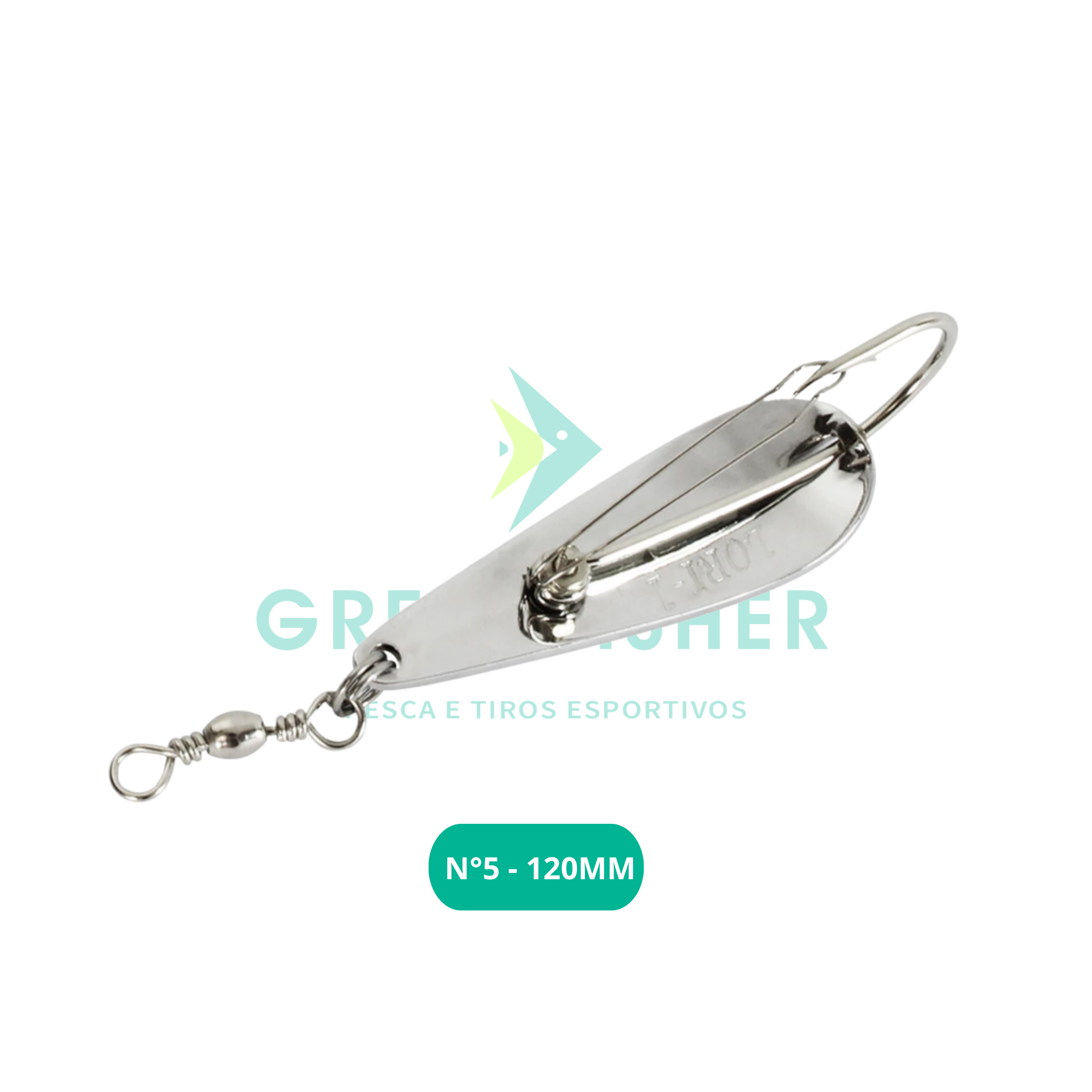 ISCA COLHER N5 120MM - 40GR PRATA / LORI