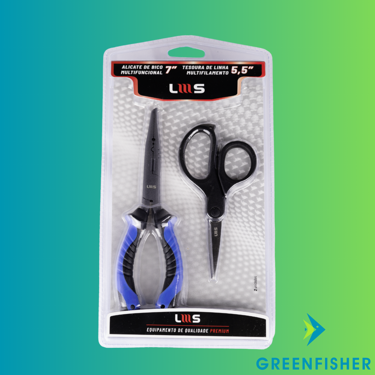 KIT ALICATE DE BICO 7'' E TESOURA 5'5'' / LUMIS