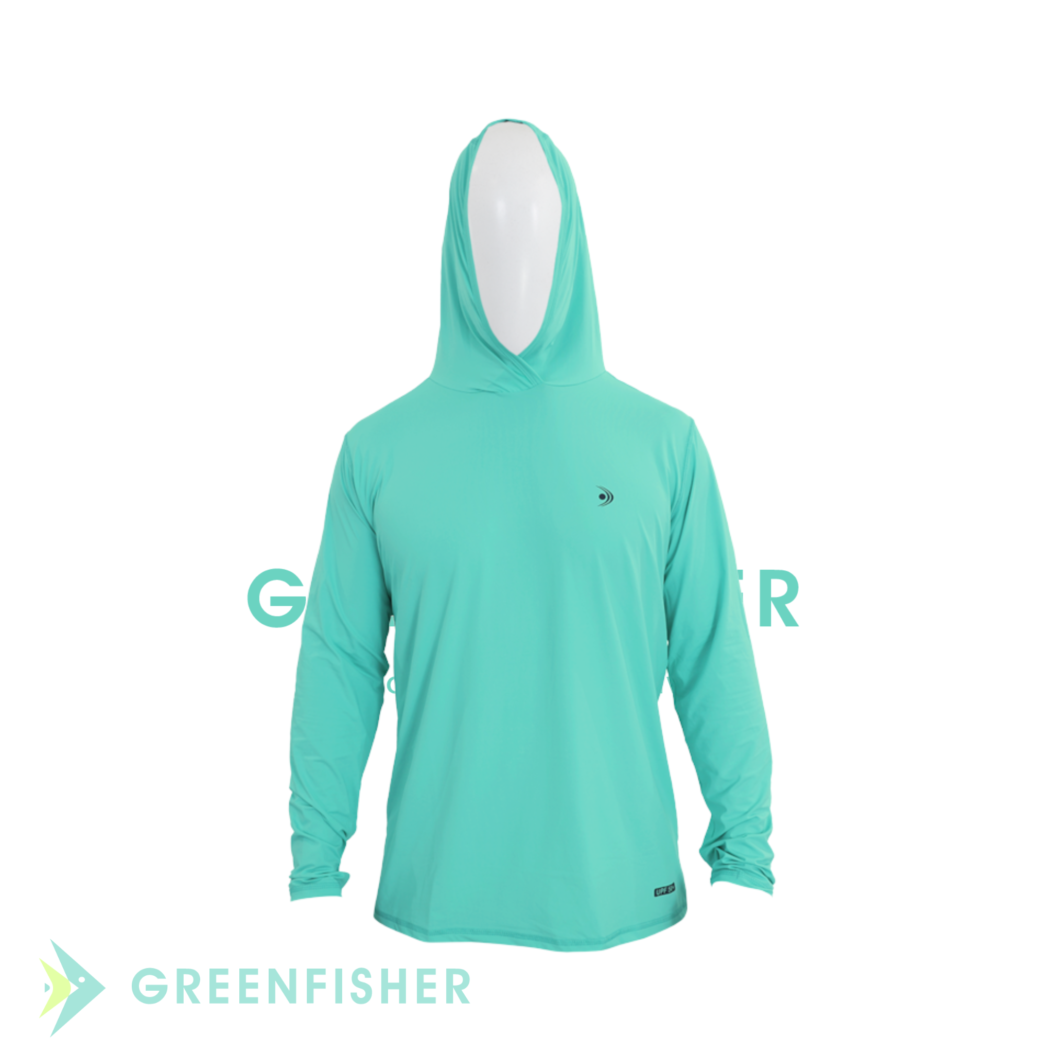 CAMISETA MASCULINA SAMURAI UPF 50+ VERDE ÁGUA  / FISHING CO