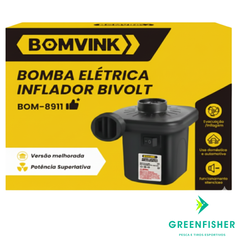 BOMBA ELÉTRICA INFLADOR BIVOLT - BOM-8911 / BOMVINK