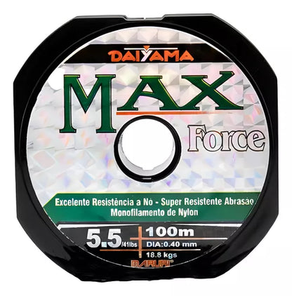 LINHA MONO MAX FORCE - 0.74MM - 100M / MARURI