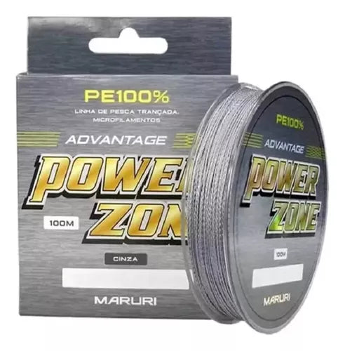 LINHA MULTI POWER ZONE 4X CINZA 35LB 0.24MM - 100M / MARURI