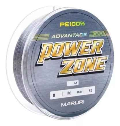 LINHA MULTI POWER ZONE 4X CINZA 35LB 0.24MM - 100M / MARURI