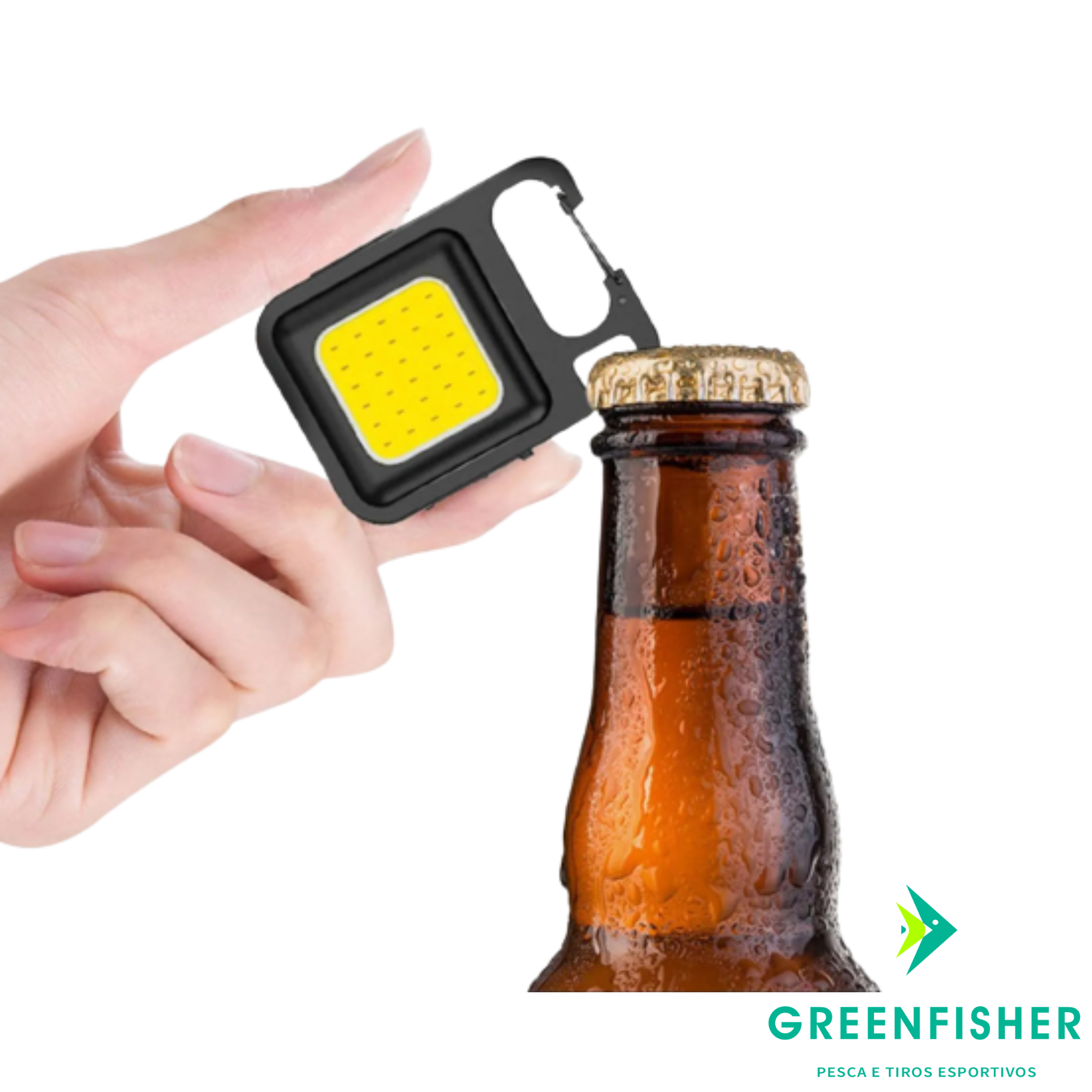 MINI LANTERNA MULTIFUNCIONAL - CHAVEIRO LED / GREENFISHER