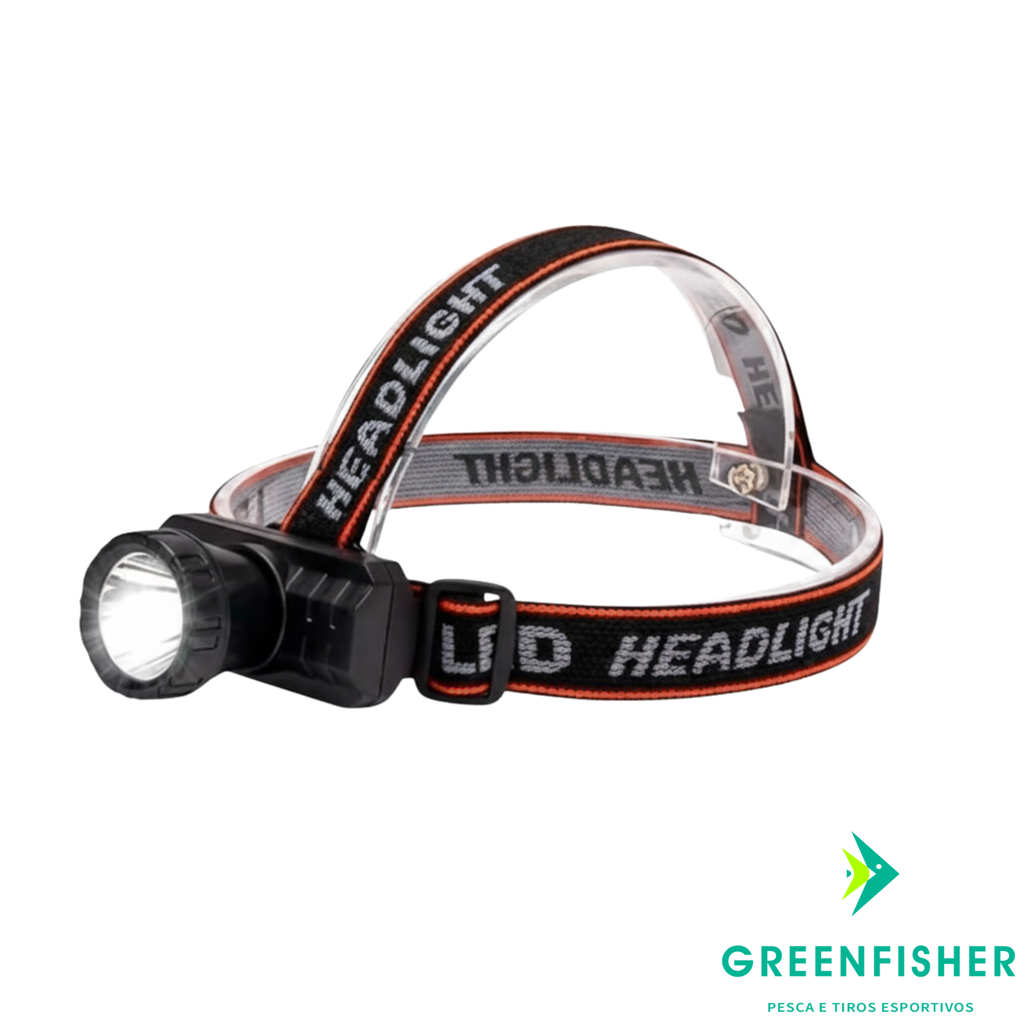 LANTERNA DE CABEÇA FAROL - 721-6 RECARREGÁVEL / GREENFISHER