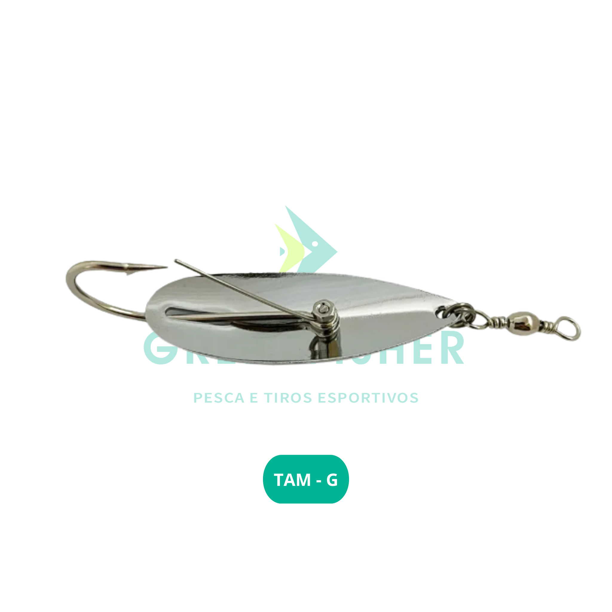 ISCA COLHER 7CM - 19GR CROMADA / MORIAH