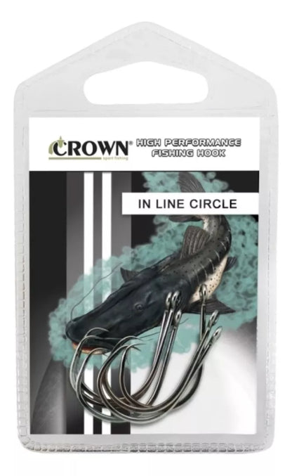 ANZOL IN LINE CIRCLE BLACK N1/0 C/06UN / CROWN