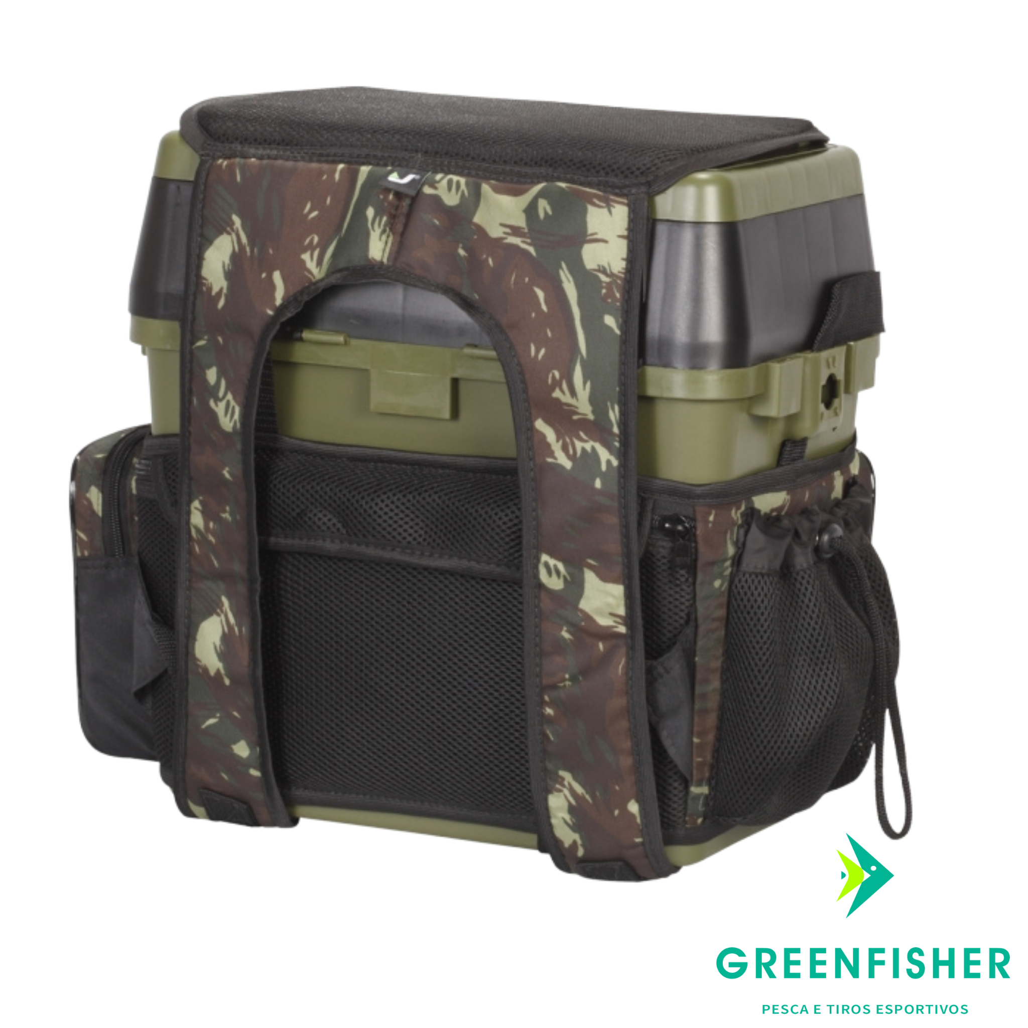 MOCHILA FISHING BOX CAMUFLADA  / JOGÁ