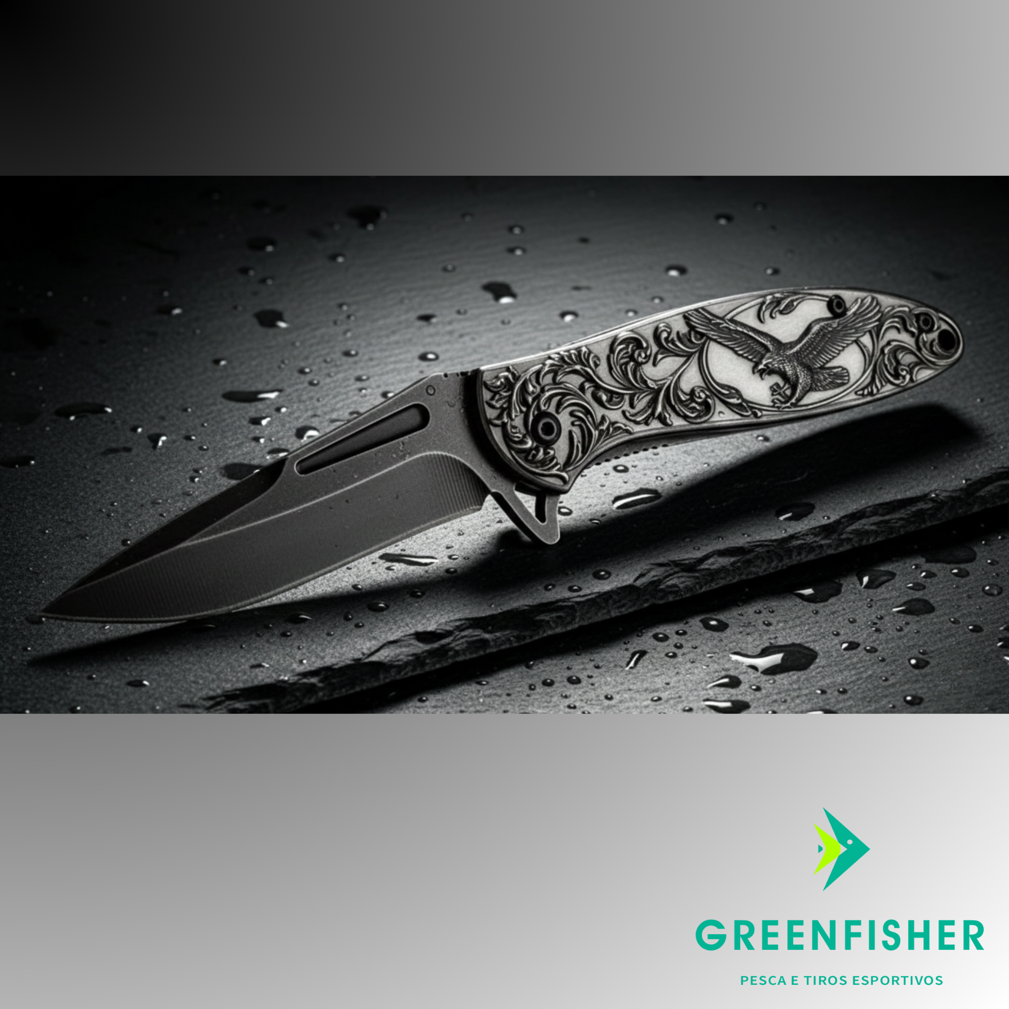 CANIVETE ÁGUIA - EM ALTO RELEVO / GREENFISHER