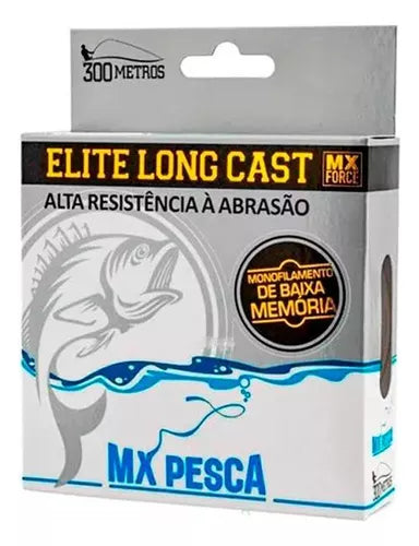 LINHA MONO ELITE LONG CAST 0,50MM 300MT / MX PESCA