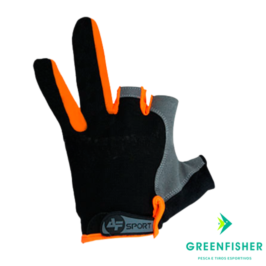 LUVA YL013 - T/XXL PRETO/LARANJA / ALBATROZ FISHING