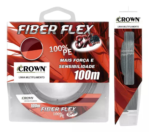 LINHA MULT FIBER FLEX 8X GRAY - 0.23MM - 100M / CRONW