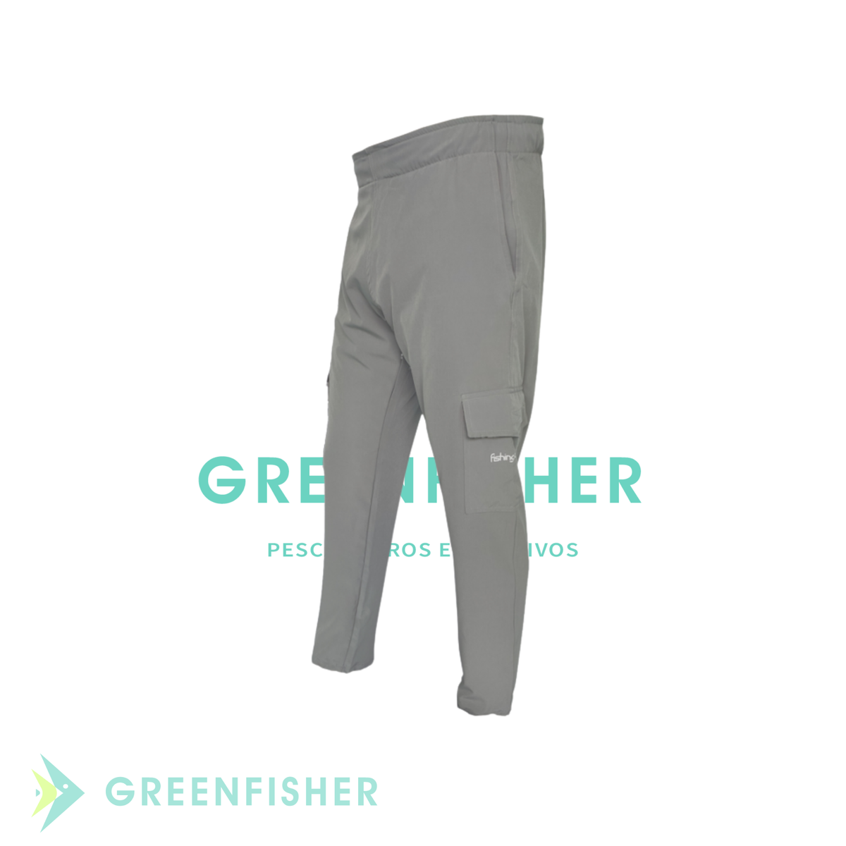 CALÇA BOLSO MASCULINA UPF 50+ CINZA  / FISHING CO