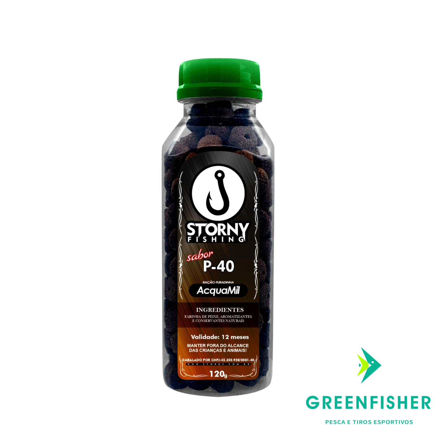 RAÇÃO FURADINHA SABOR P40 AQUAMIL / STORNY