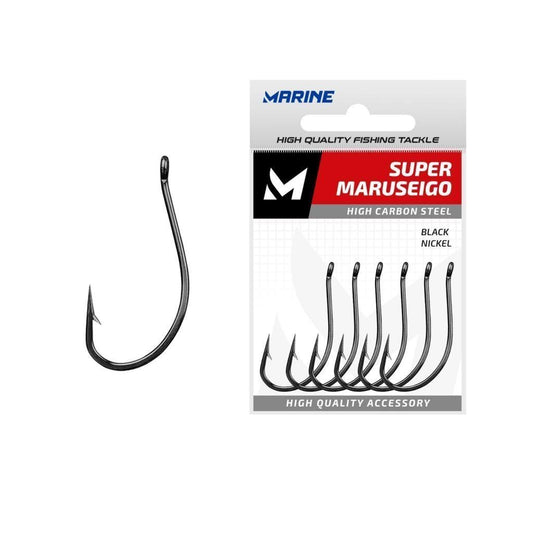 ANZOL SUPER MARUSEIGO BLACK 6 C/50PCS / MARINE SPORTS