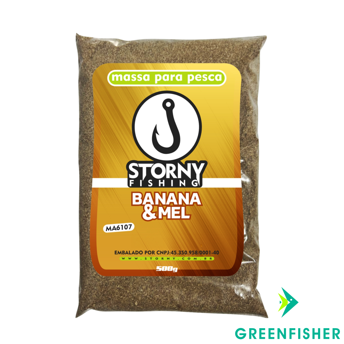 MASSA PARA PESCA 500G BANANA E MEL / STORNY