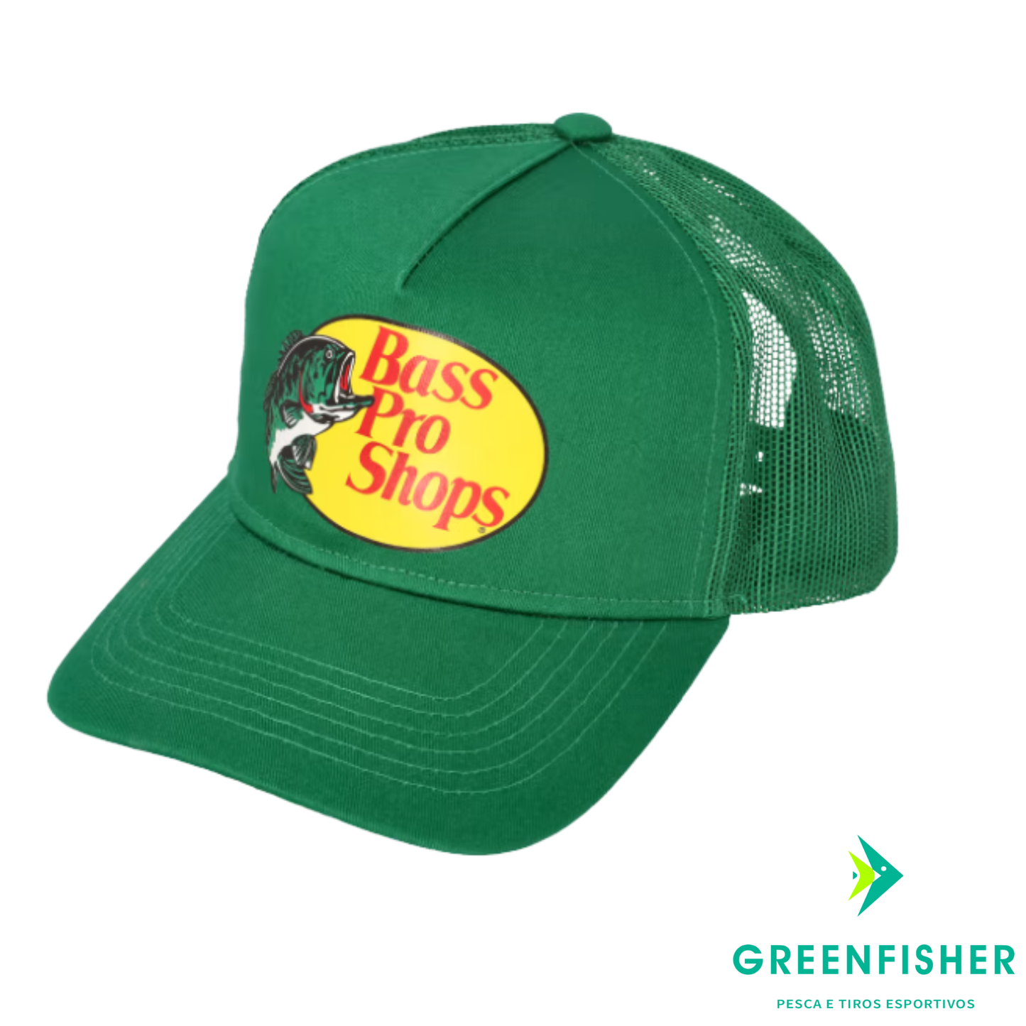 BONÉ TRUCKER KELLY GREEN / BASS PRO SHOP