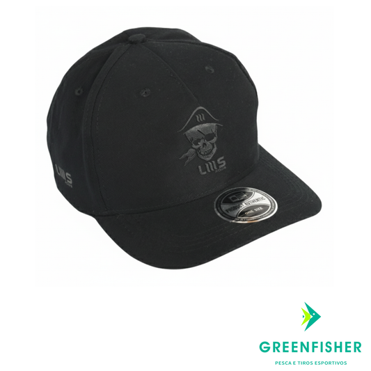 BONÉ PRETO LMS RODS PRETO PIRATA / LUMIS
