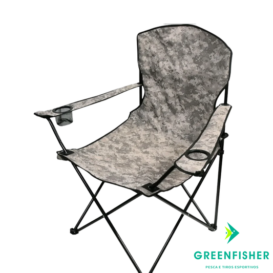 CADEIRA DOBRAVEL COMFORT PLUS 150KG CAMUFLADA / KALA