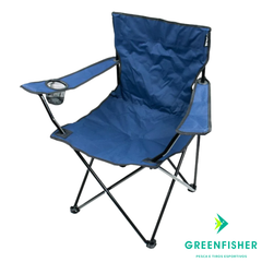 CADEIRA DOBRÁVEL AZUL COM APOIO DE BRAÇO / KALA