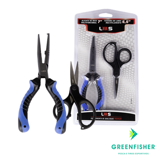 KIT ALICATE DE BICO 7'' E TESOURA 5'5'' / LUMIS