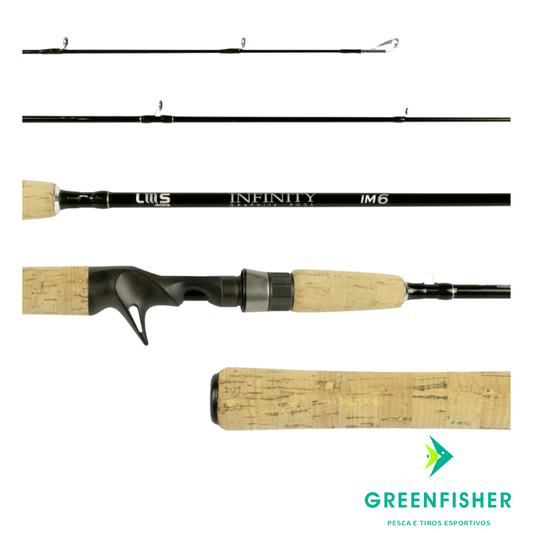 VARA INFINITY GREEN 6'0 - 25-50LBS CARRETILHA  / LUMIS
