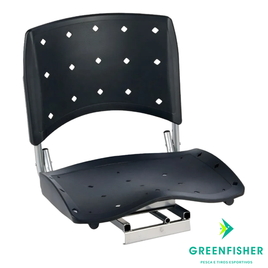 CADEIRA PARA BARCO ASSENTO PLATISCO PRETO GIRATÓRIO / NARCISO