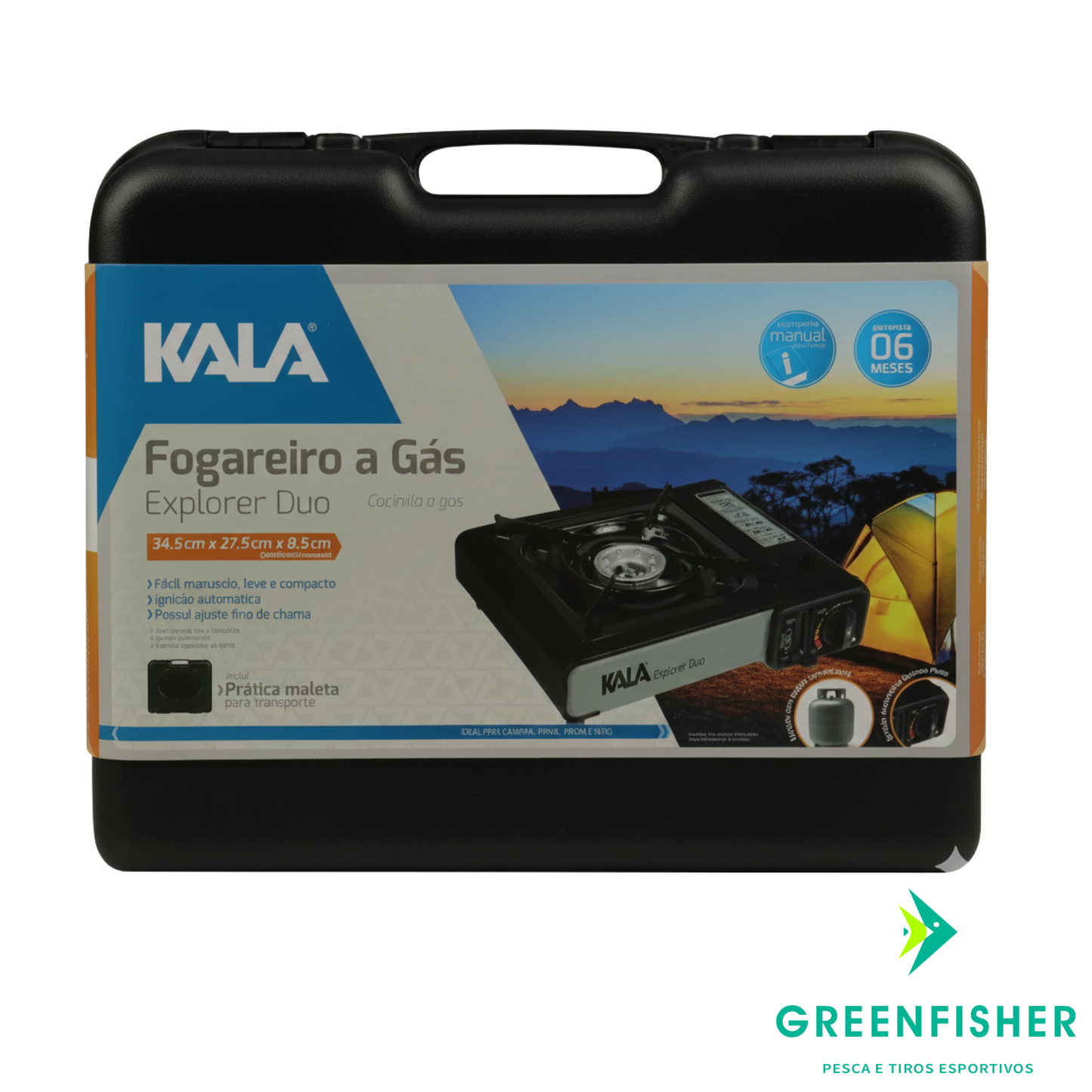 FOGAREIRO EXPLORER DUO A GÁS PARA CAMPING / KALA