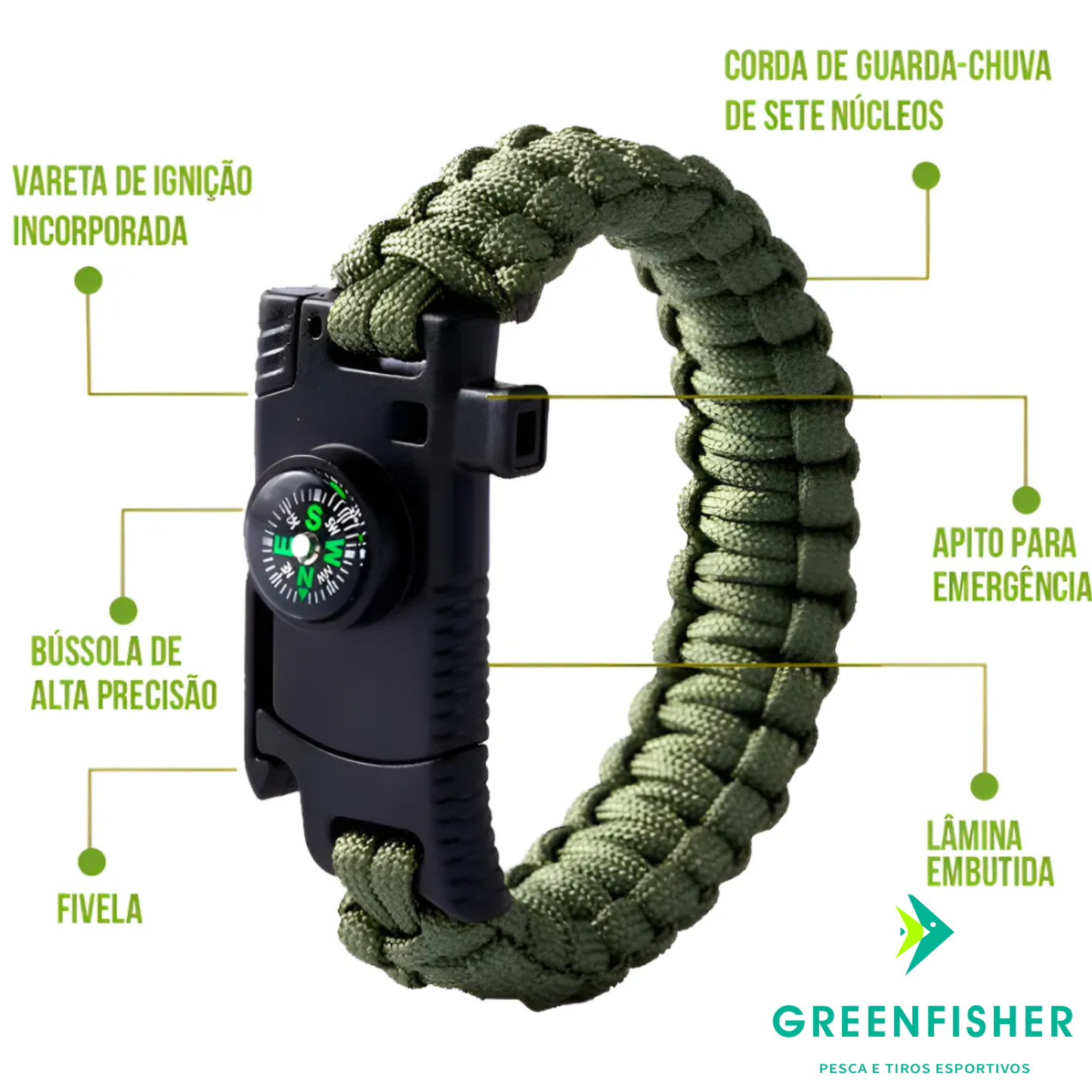 PULSEIRA DE SOBREVIVÊNCIA MULTIFUNCIONAL / LUATEK