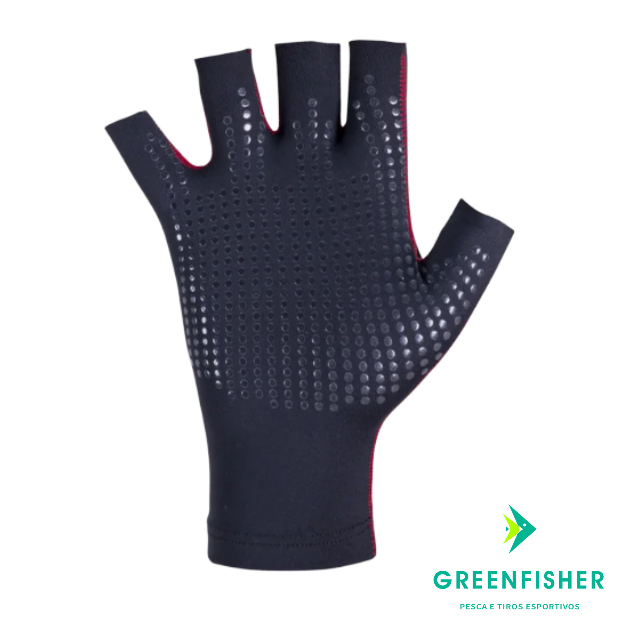 LUVA FISHING CO UPF50+ - PRETO / FISHING CO