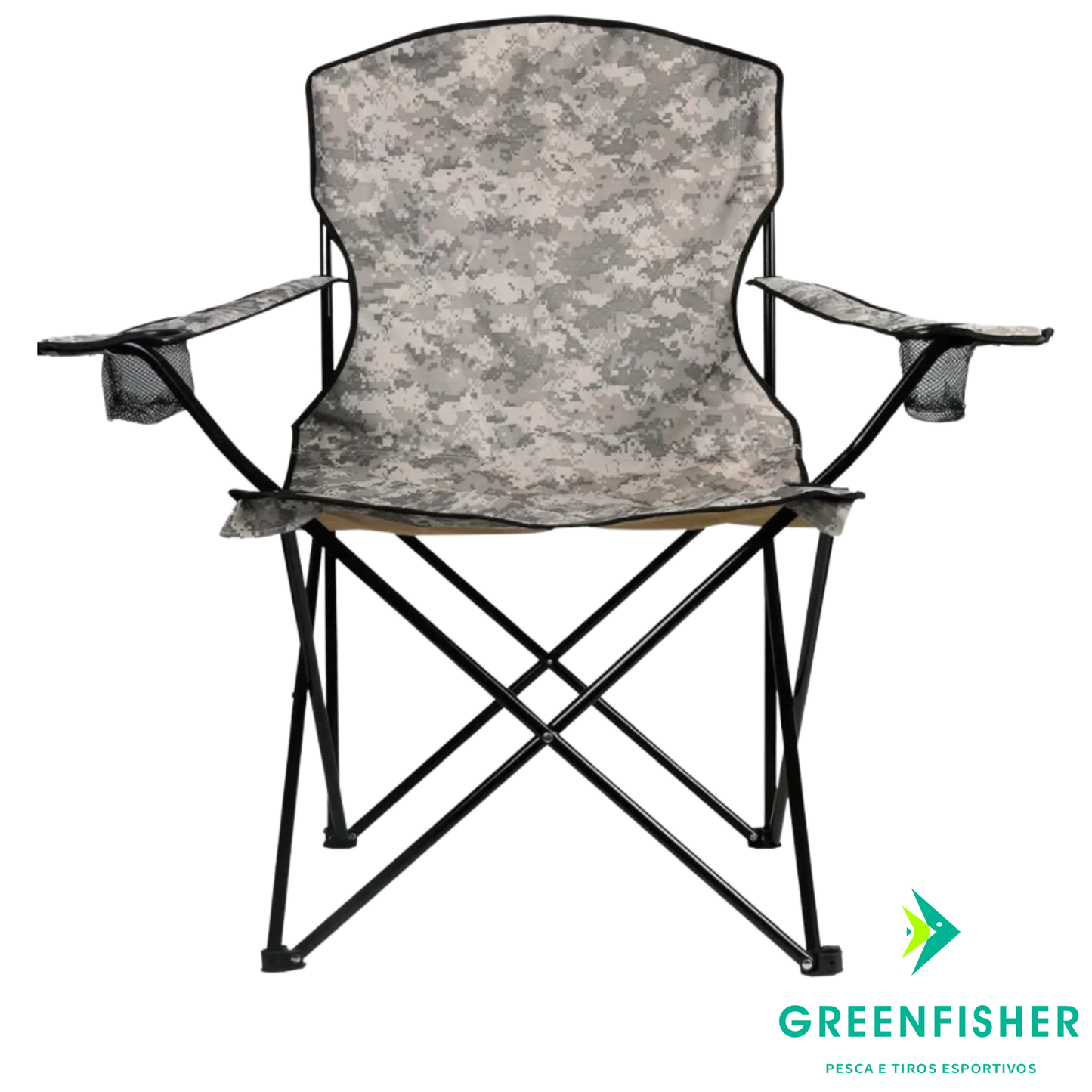 CADEIRA DOBRAVEL COMFORT PLUS 150KG CAMUFLADA / KALA