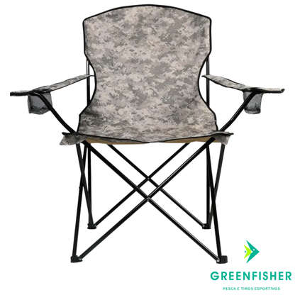 CADEIRA DOBRAVEL COMFORT PLUS 150KG CAMUFLADA / KALA