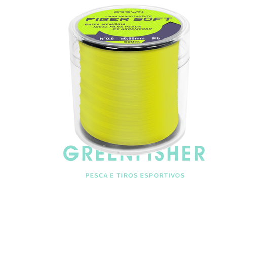 LINHA MONO FIBER SOFT 27LB 0,37MM 500MT / CROWN