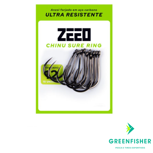 ANZOL ZEEO CHINU SURE SEM FARPA N9 - C/10PC / MARURI