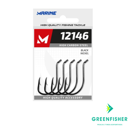 ANZOL 12146 BLACK  N8/0 C/10PCS / MARINE SPORTS