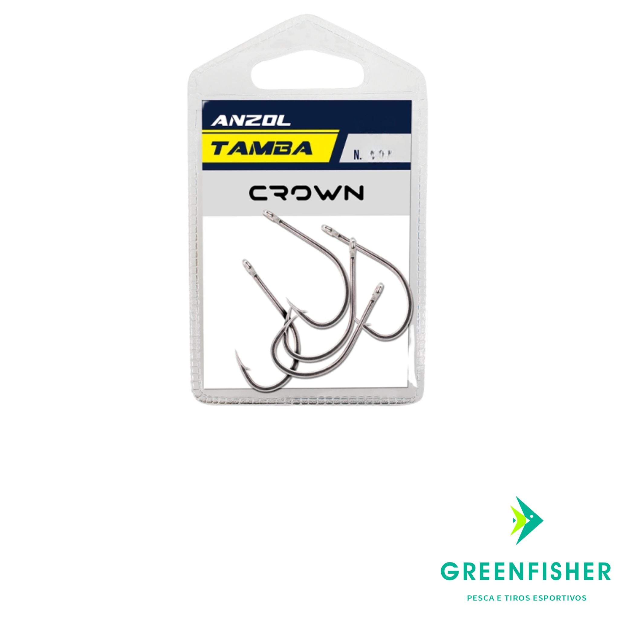 ANZOL TAMBA BLACK 2/0 - C/10UN / CROWN