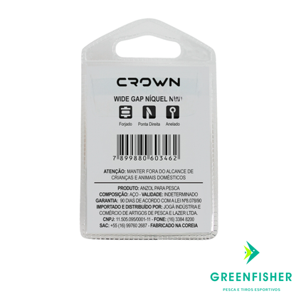 ANZOL WIDE GAP NIQUEL - 10UN / CROWN