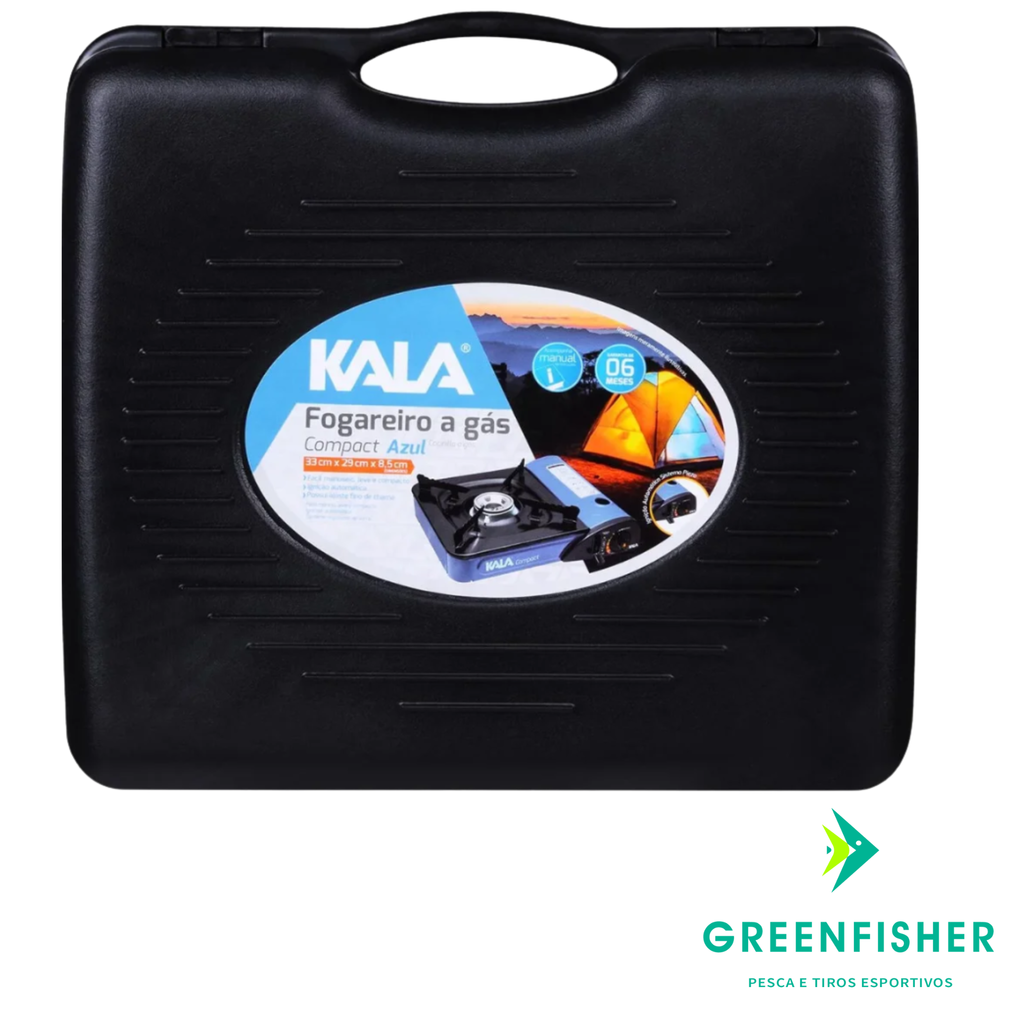 FOGAREIRO A GÁS COMPACT - AZUL / KALA
